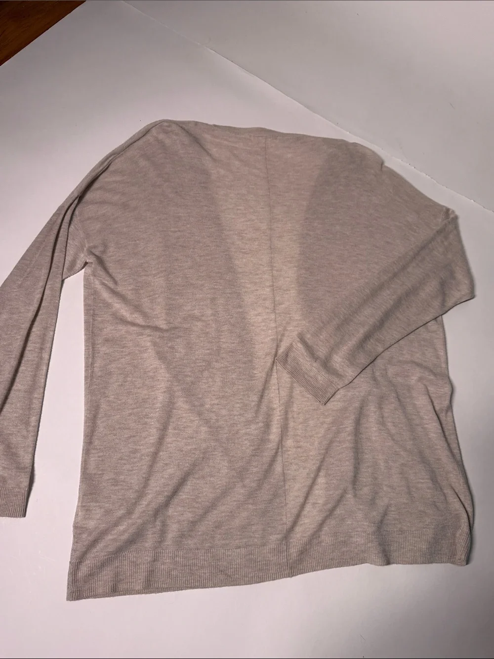 H&M Light Taupe Open-Front Women's Cardigan